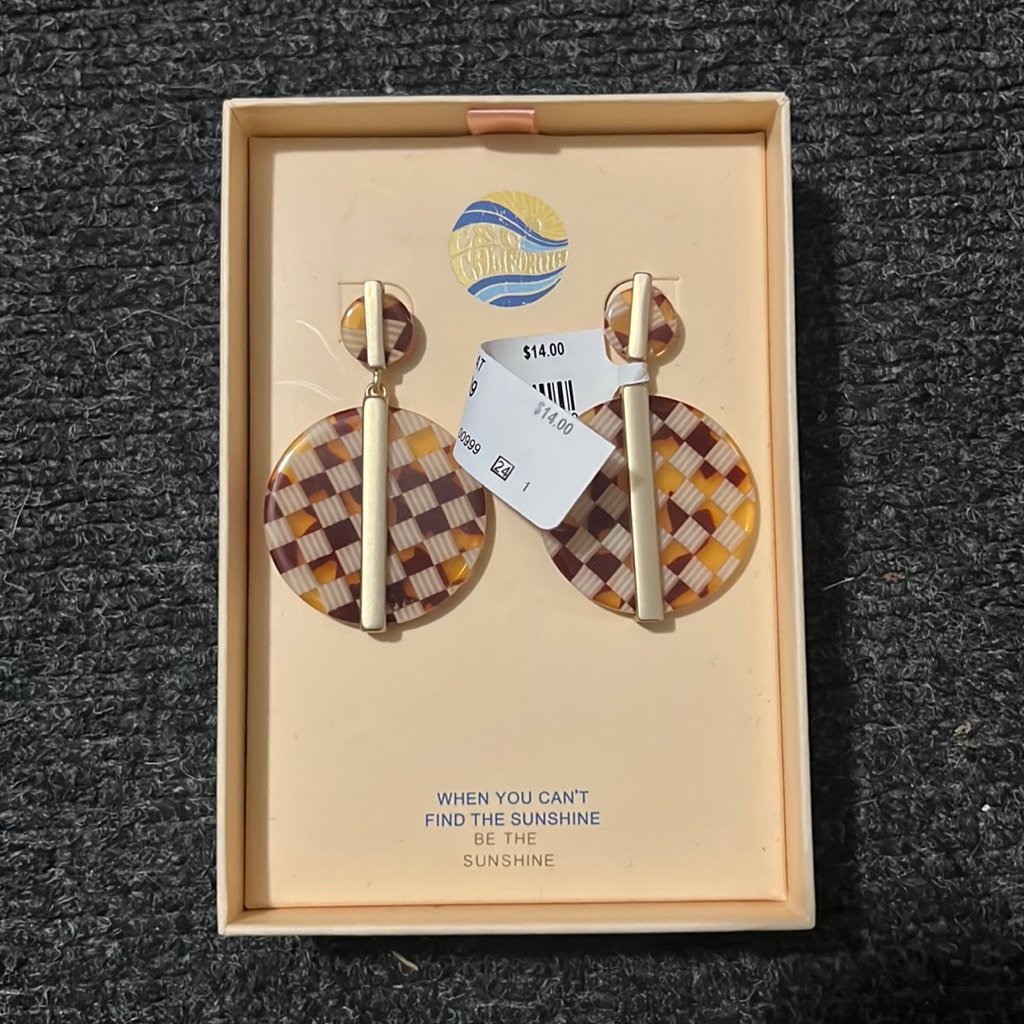 Checkered Earrings